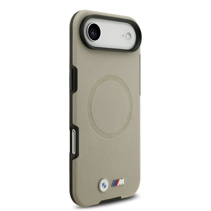 iPhone 17 Air Kılıf BMW Orijinal Lisanslı M-safe Şarj Özellikli Metal Logolu Delikli M Dizayn Deri Kılıf