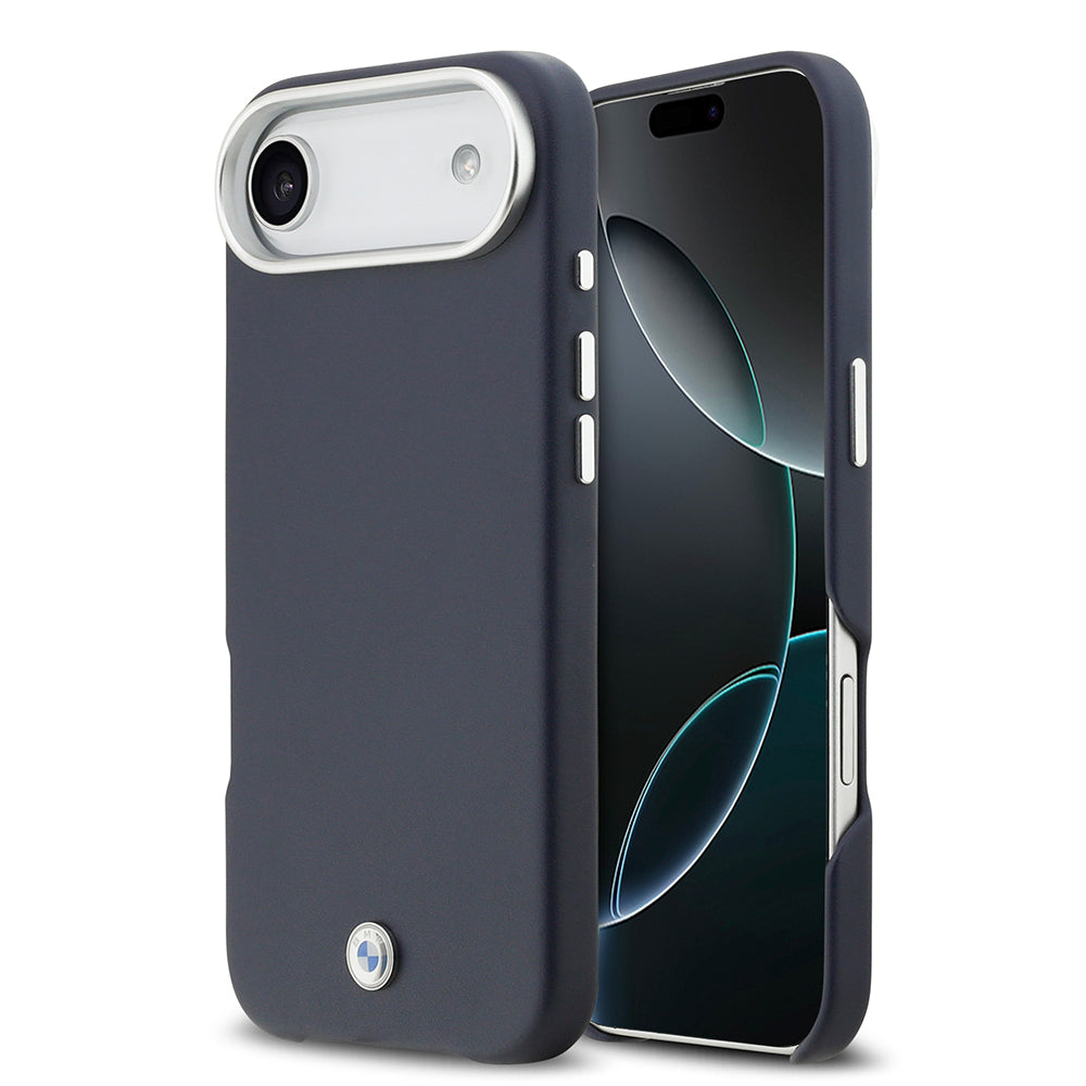 iPhone 17 Air Kılıf BMW Orijinal Lisanslı M-safe Şarj Özellikli Metal Logolu Tam Kaplama Deri Kılıf