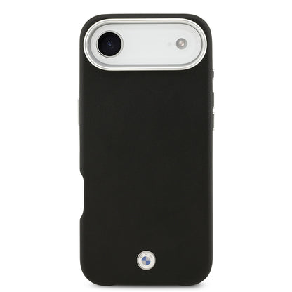 iPhone 17 Air Kılıf BMW Orijinal Lisanslı M-safe Şarj Özellikli Metal Logolu Tam Kaplama Deri Kılıf
