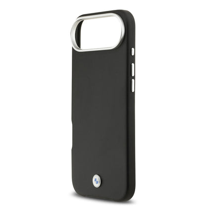 iPhone 17 Air Kılıf BMW Orijinal Lisanslı M-safe Şarj Özellikli Metal Logolu Tam Kaplama Deri Kılıf