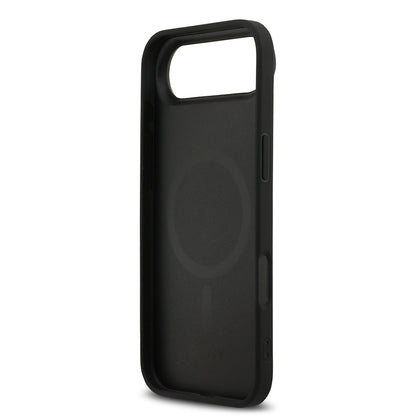 iPhone 17 Air Kılıf DKNY Orjinal Lisanslı M-safe Şarj Özellikli 3D Yazılı Grid Pattern Kılıf
