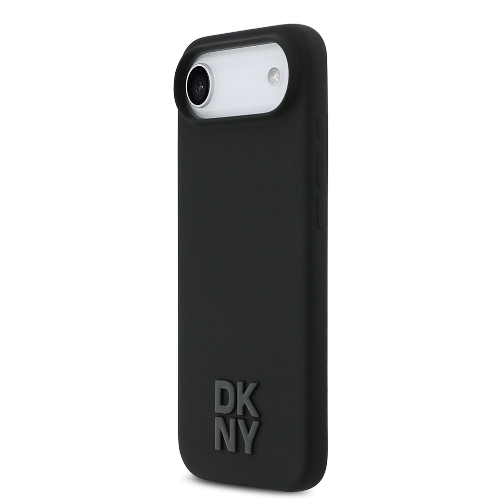 iPhone 17 Air Kılıf DKNY Orjinal Lisanslı M-safe Şarj Özellikli Metal Logolu Silikon Kılıf