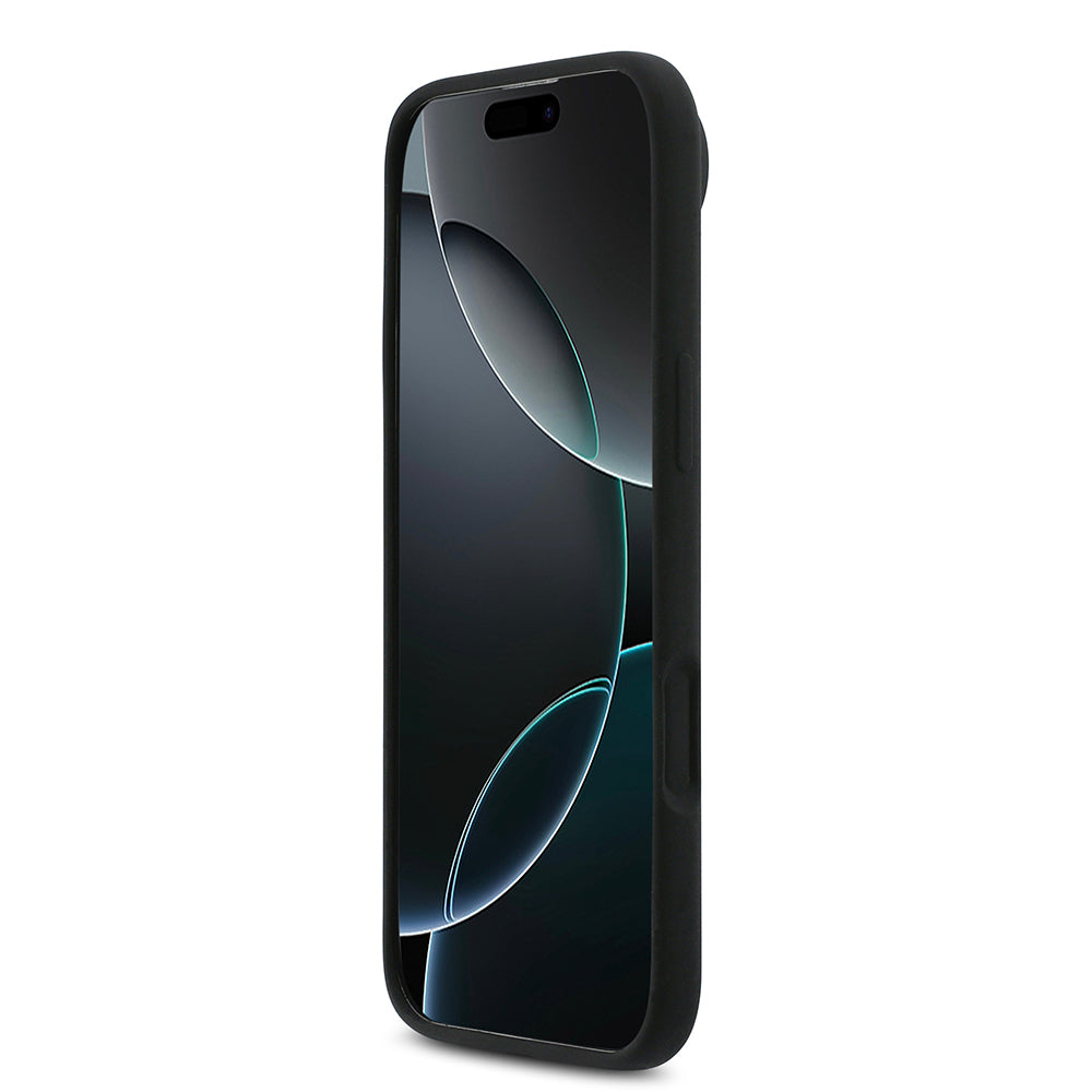 iPhone 17 Air Kılıf DKNY Orjinal Lisanslı M-safe Şarj Özellikli Metal Logolu Silikon Kılıf