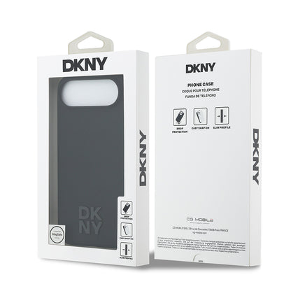 iPhone 17 Air Kılıf DKNY Orjinal Lisanslı M-safe Şarj Özellikli Metal Logolu Silikon Kılıf