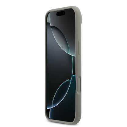 iPhone 17 Air Kılıf DKNY Orjinal Lisanslı M-safe Şarj Özellikli Metal Logolu Silikon Kılıf