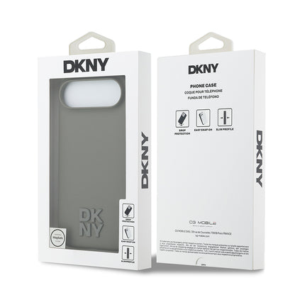 iPhone 17 Air Kılıf DKNY Orjinal Lisanslı M-safe Şarj Özellikli Metal Logolu Silikon Kılıf