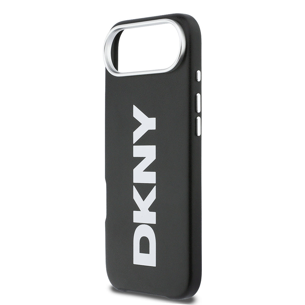iPhone 17 Air Kılıf DKNY Orjinal Lisanslı M-safe Şarj Özellikli PU Büyük Dikey Logolu Kılıf