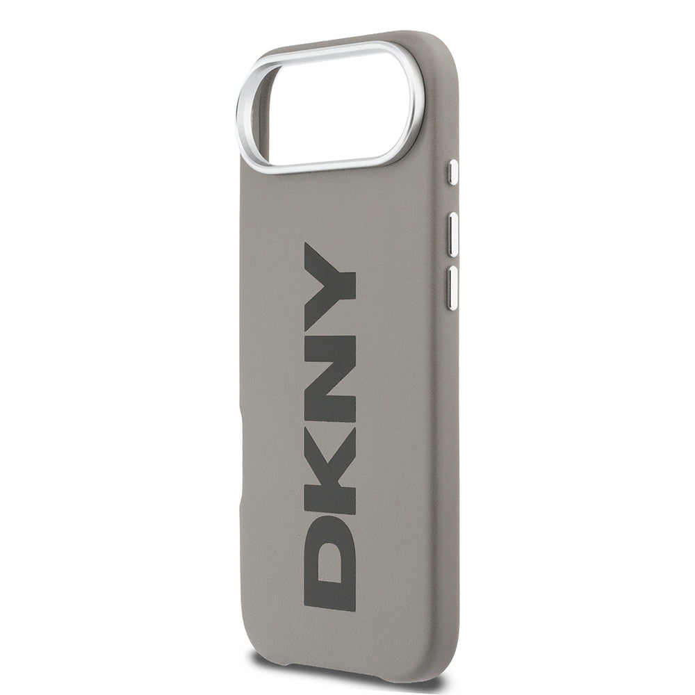 iPhone 17 Air Kılıf DKNY Orjinal Lisanslı M-safe Şarj Özellikli PU Büyük Dikey Logolu Kılıf