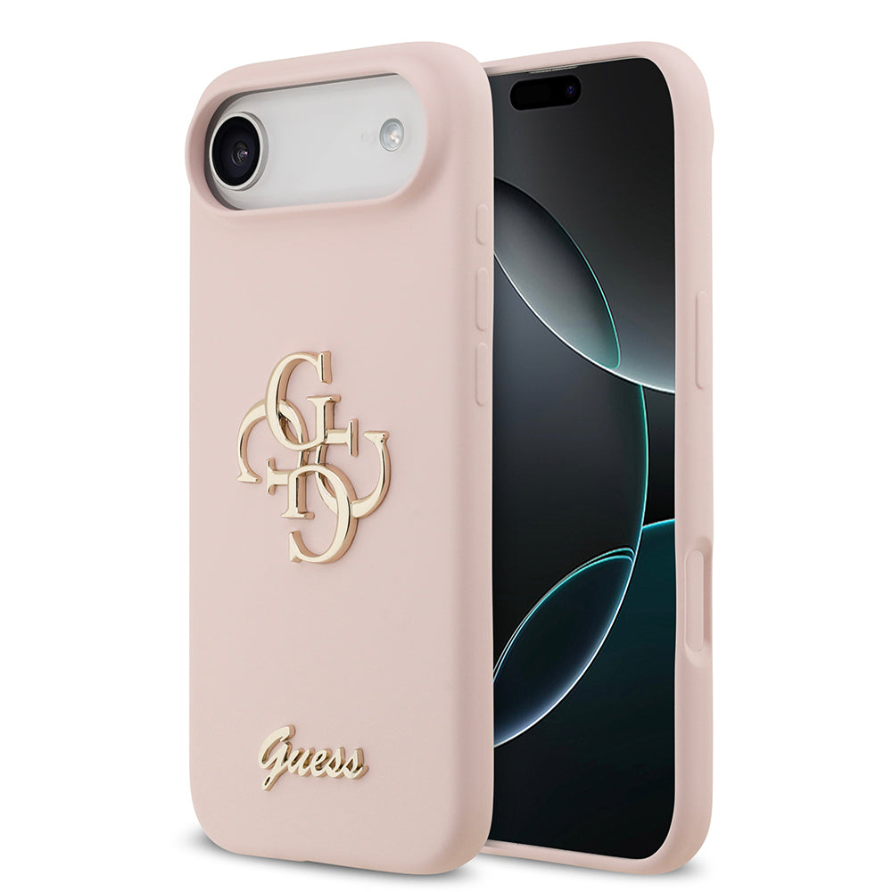 iPhone 17 Air Kılıf Guess Orijinal Lisanslı Grained Yazı Logolu Kılıf