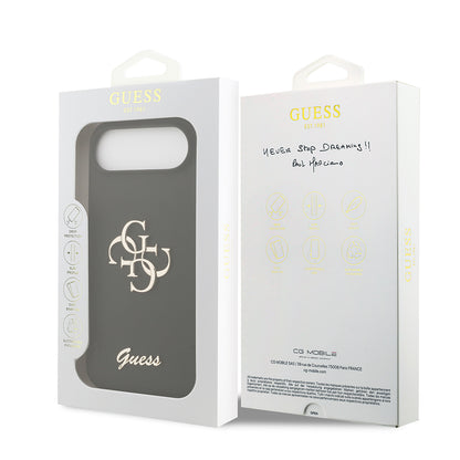 iPhone 17 Air Kılıf Guess Orijinal Lisanslı Grained Yazı Logolu Kılıf