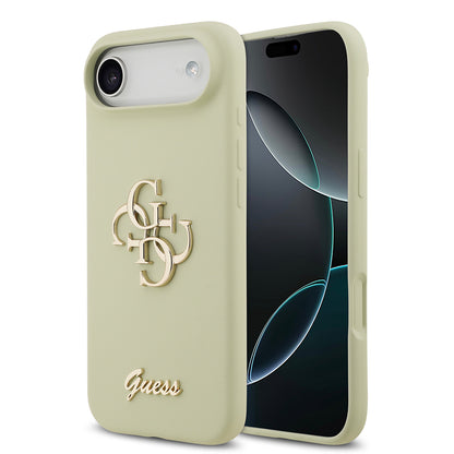 iPhone 17 Air Kılıf Guess Orijinal Lisanslı Grained Yazı Logolu Kılıf