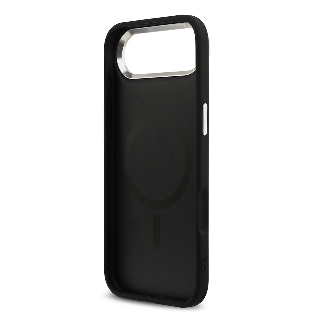 iPhone 17 Air Kılıf Guess Orijinal Lisanslı M-safe Şarj Özellikli 4G Klasik Yazı Logolu Kılıf