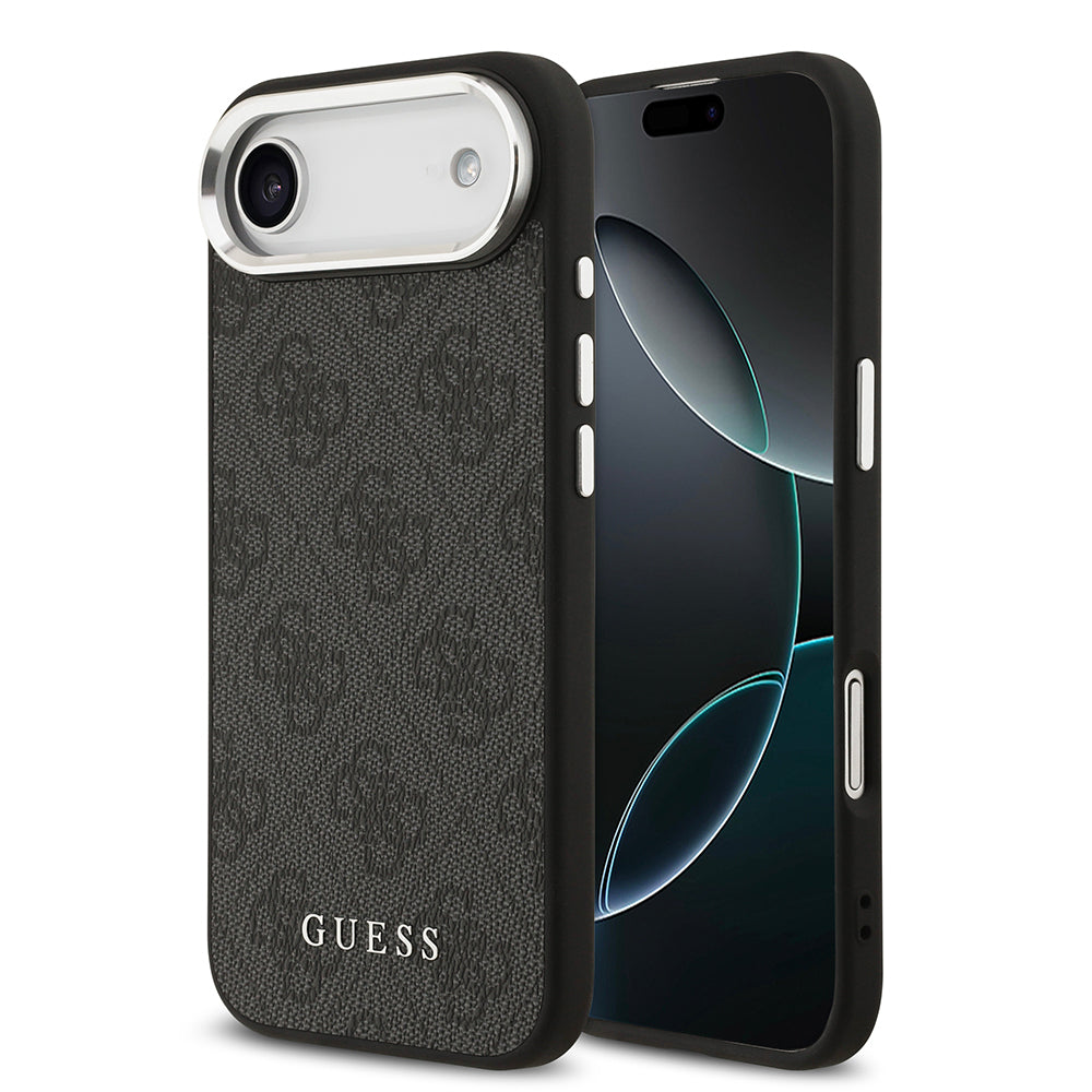 iPhone 17 Air Kılıf Guess Orijinal Lisanslı M-safe Şarj Özellikli 4G Klasik Yazı Logolu Kılıf