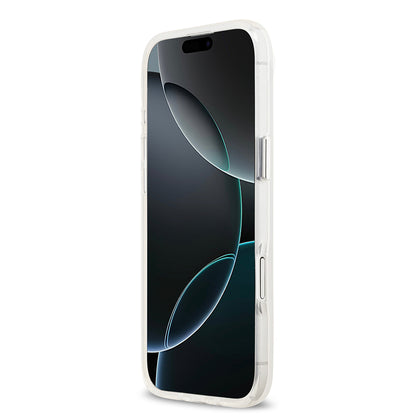 iPhone 17 Air Kılıf Guess Orijinal Lisanslı M-safe Şarj Özellikli IML Baskılı Üçgen Logolu Metal Kamera Çerçeveli Kılıf