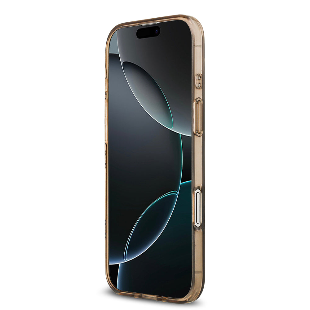 iPhone 17 Air Kılıf Guess Orijinal Lisanslı M-safe Şarj Özellikli IML Peony ve 4G Desenli Klasik Logolu Kılıf