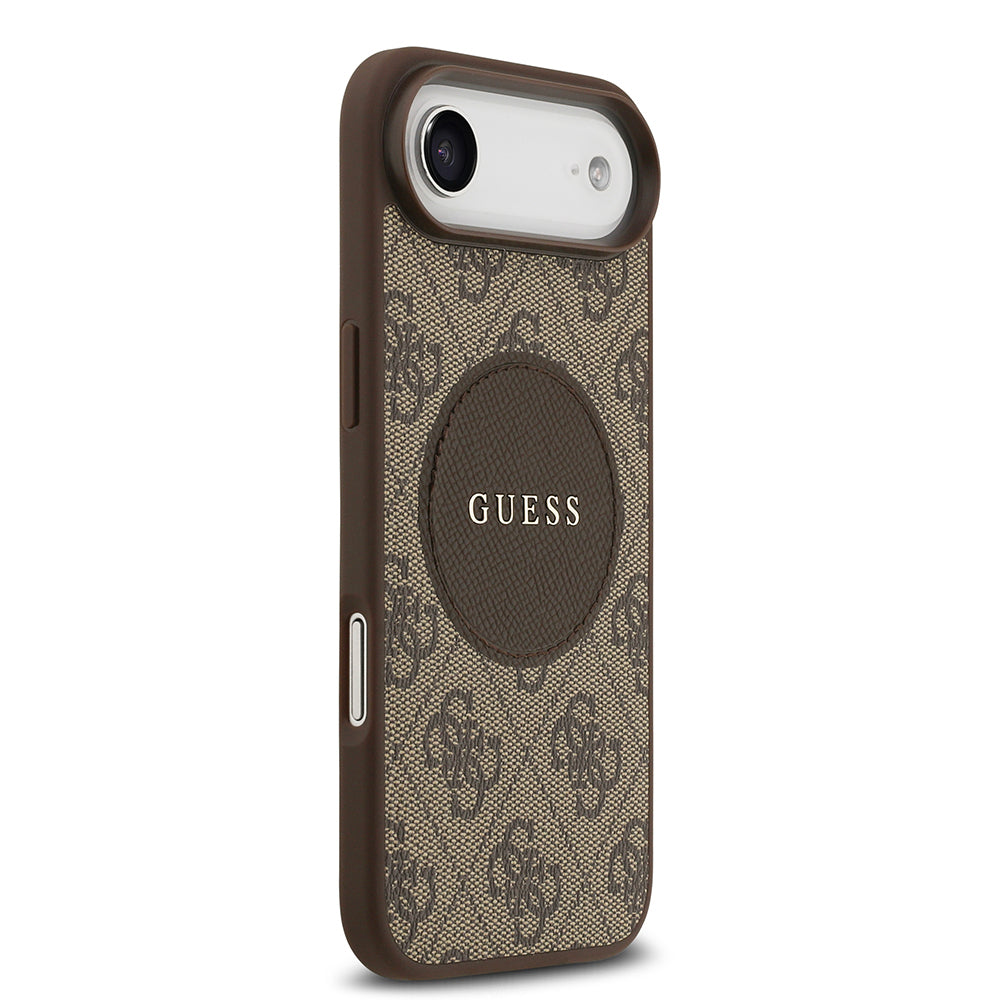 iPhone 17 Air Kılıf Guess Orijinal Lisanslı M-safe Şarj Özellikli Yazı Logolu Circle Classic Kılıf