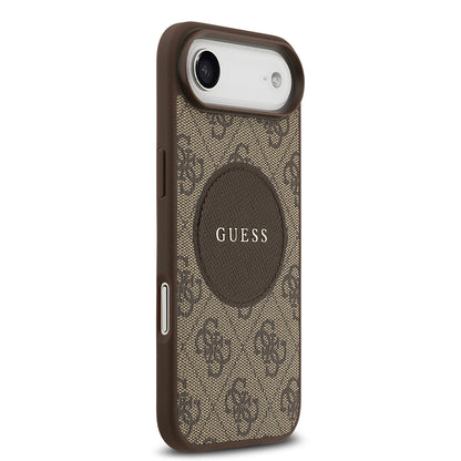 iPhone 17 Air Kılıf Guess Orijinal Lisanslı M-safe Şarj Özellikli Yazı Logolu Circle Classic Kılıf