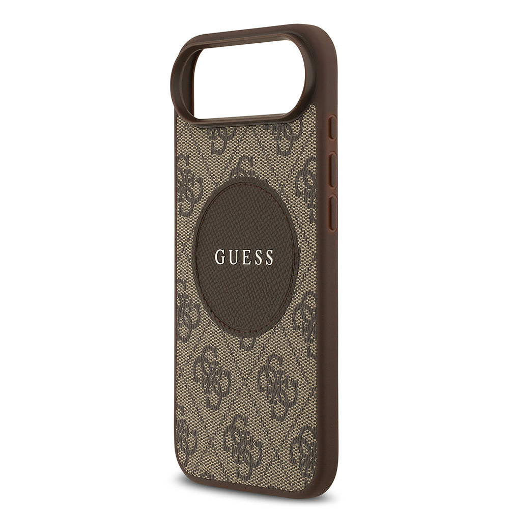 iPhone 17 Air Kılıf Guess Orijinal Lisanslı M-safe Şarj Özellikli Yazı Logolu Circle Classic Kılıf