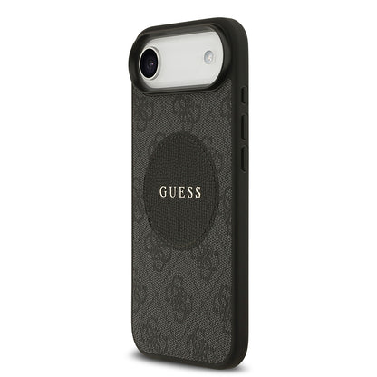 iPhone 17 Air Kılıf Guess Orijinal Lisanslı M-safe Şarj Özellikli Yazı Logolu Circle Classic Kılıf