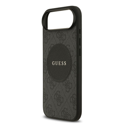 iPhone 17 Air Kılıf Guess Orijinal Lisanslı M-safe Şarj Özellikli Yazı Logolu Circle Classic Kılıf