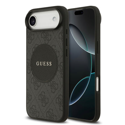 iPhone 17 Air Kılıf Guess Orijinal Lisanslı M-safe Şarj Özellikli Yazı Logolu Circle Classic Kılıf
