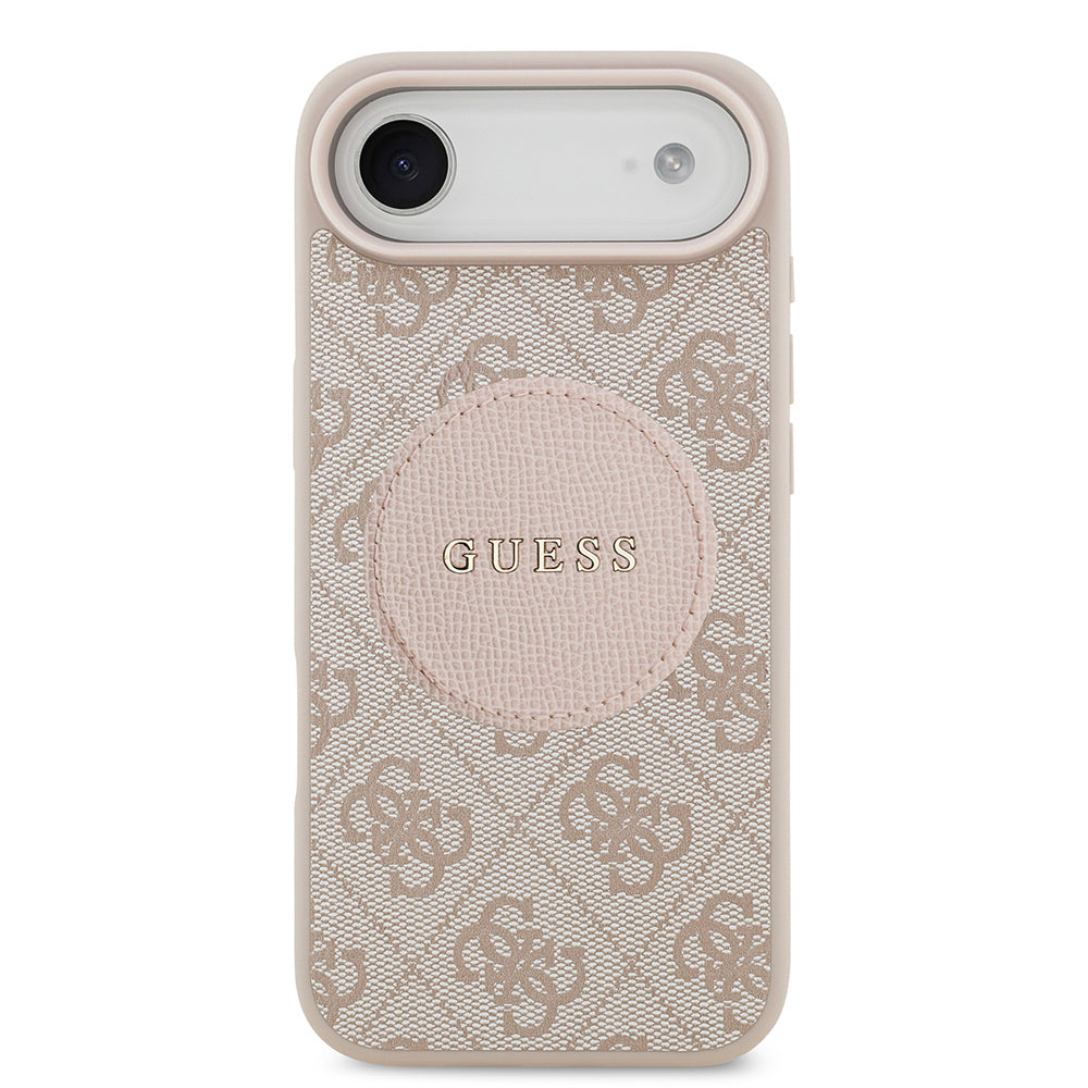 iPhone 17 Air Kılıf Guess Orijinal Lisanslı M-safe Şarj Özellikli Yazı Logolu Circle Classic Kılıf
