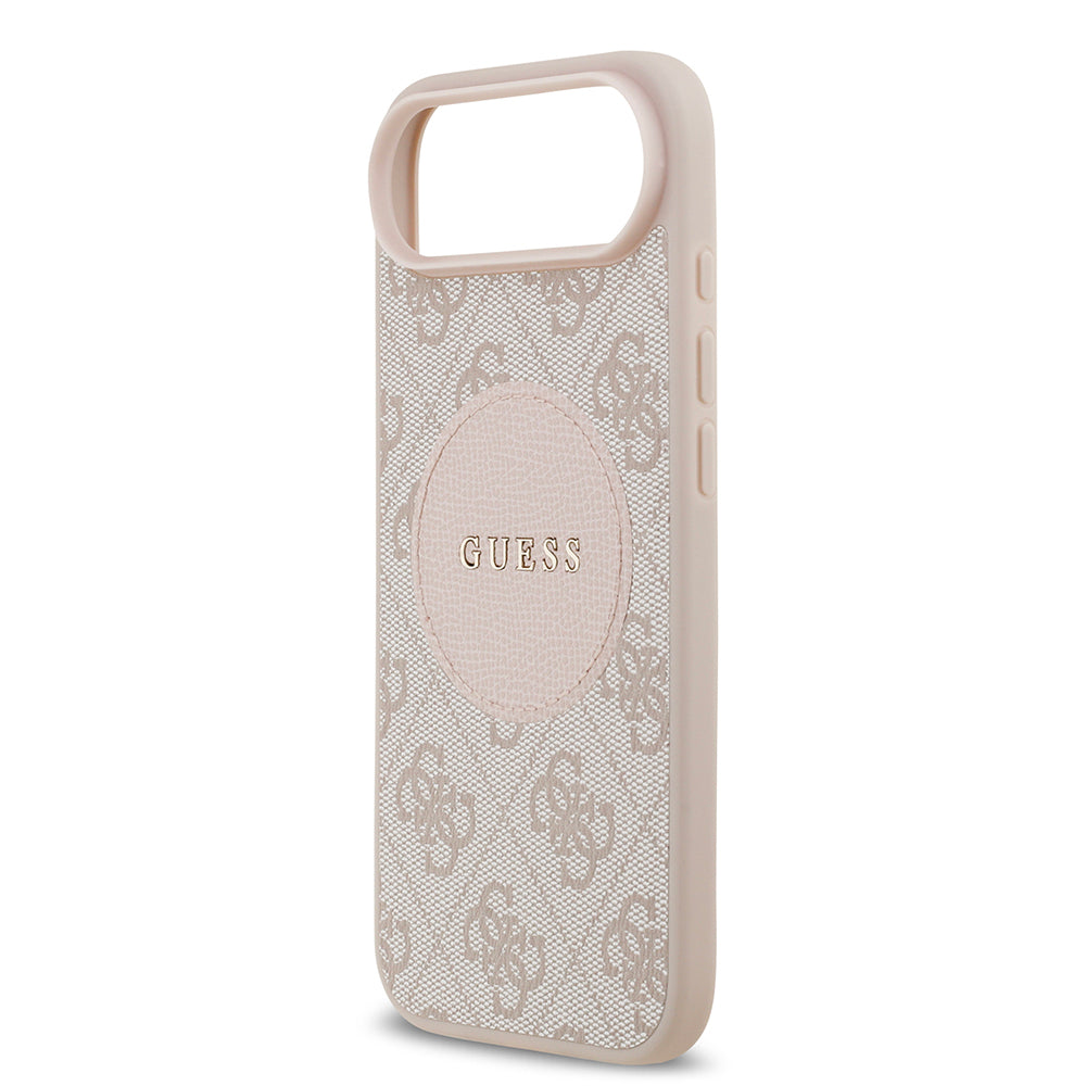 iPhone 17 Air Kılıf Guess Orijinal Lisanslı M-safe Şarj Özellikli Yazı Logolu Circle Classic Kılıf