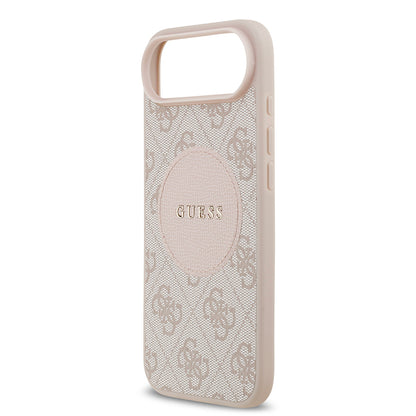 iPhone 17 Air Kılıf Guess Orijinal Lisanslı M-safe Şarj Özellikli Yazı Logolu Circle Classic Kılıf