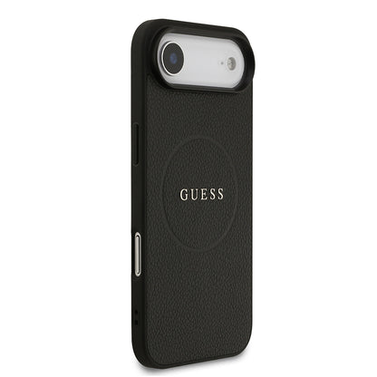 iPhone 17 Air Kılıf Guess Orijinal Lisanslı M-safe Şarj Özellikli Yazı Logolu PU Deri Kılıf