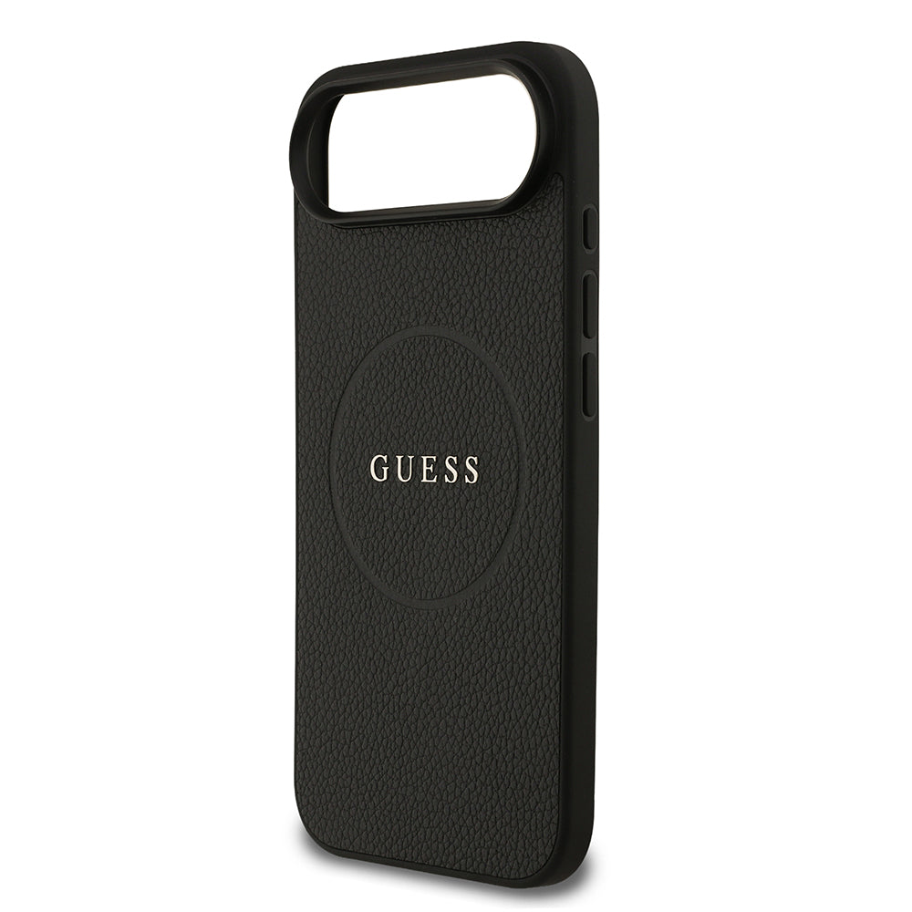 iPhone 17 Air Kılıf Guess Orijinal Lisanslı M-safe Şarj Özellikli Yazı Logolu PU Deri Kılıf