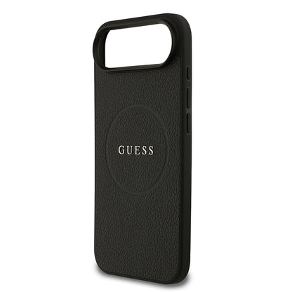 iPhone 17 Air Kılıf Guess Orijinal Lisanslı M-safe Şarj Özellikli Yazı Logolu PU Deri Kılıf