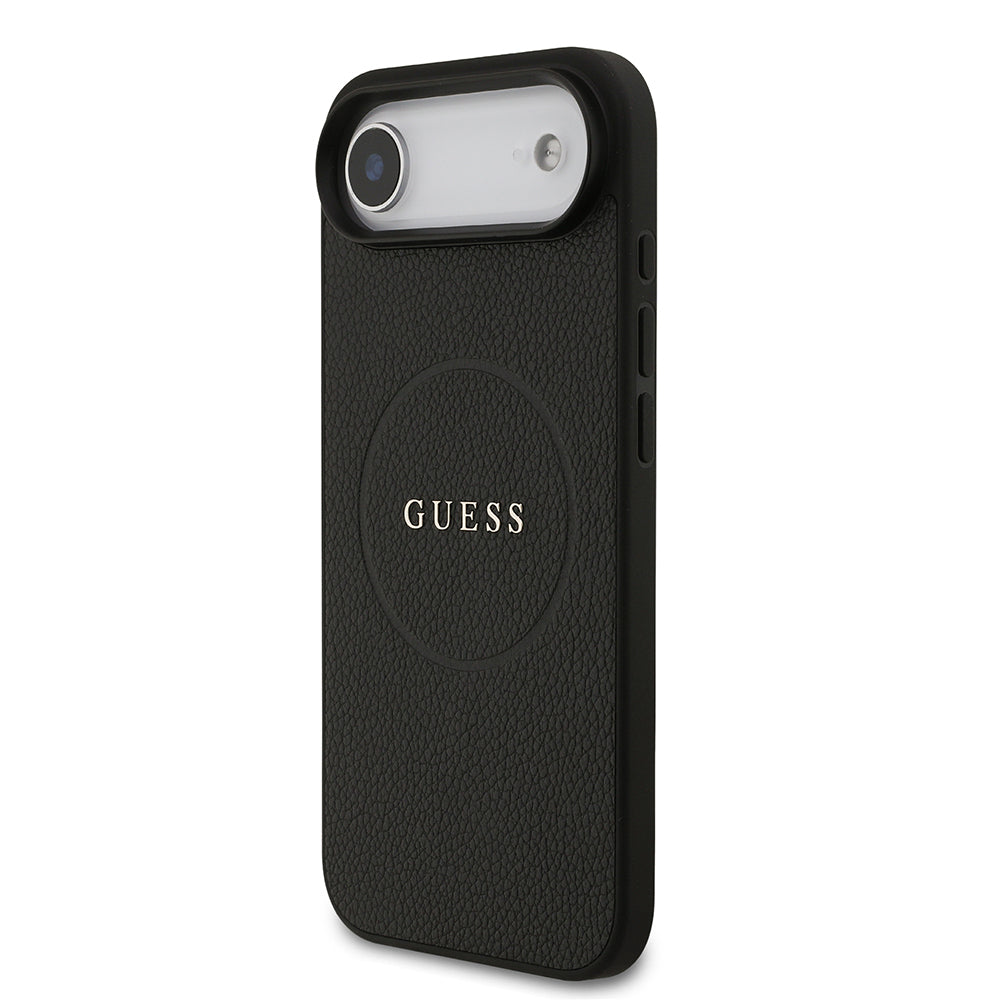 iPhone 17 Air Kılıf Guess Orijinal Lisanslı M-safe Şarj Özellikli Yazı Logolu PU Deri Kılıf