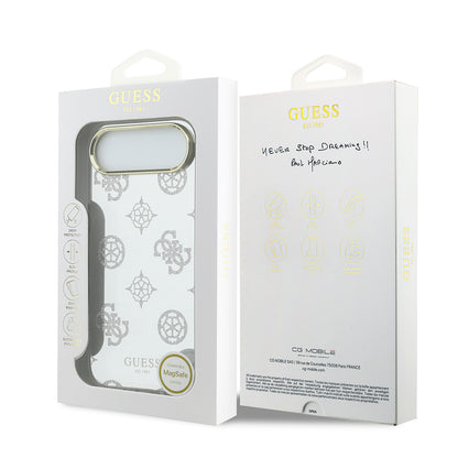 iPhone 17 Air Kılıf Guess Orijinal Lisanslı Metal Kamera Çerçeveli Simli Aynalı Kılıf