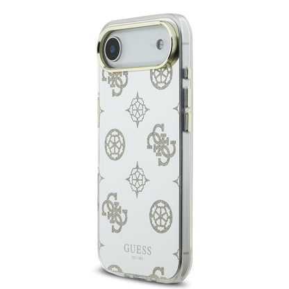 iPhone 17 Air Kılıf Guess Orijinal Lisanslı Metal Kamera Çerçeveli Simli Aynalı Kılıf