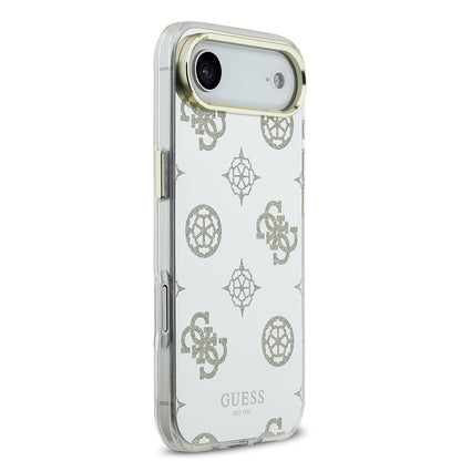 iPhone 17 Air Kılıf Guess Orijinal Lisanslı Metal Kamera Çerçeveli Simli Aynalı Kılıf