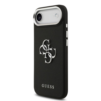 iPhone 17 Air Kılıf Guess Orijinal Lisanslı PU Deri 4G Büyük Metal Logo Dizaynlı Kılıf