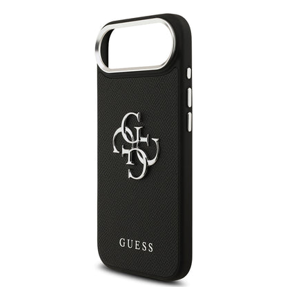iPhone 17 Air Kılıf Guess Orijinal Lisanslı PU Deri 4G Büyük Metal Logo Dizaynlı Kılıf
