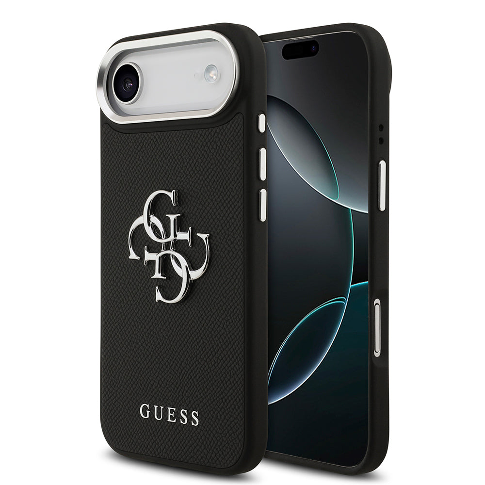 iPhone 17 Air Kılıf Guess Orijinal Lisanslı PU Deri 4G Büyük Metal Logo Dizaynlı Kılıf