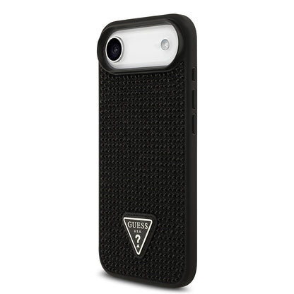 iPhone 17 Air Kılıf Guess Orijinal Lisanslı Taşlı Arka Yüzey Üçgen Logolu Kılıf