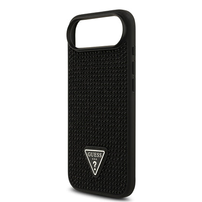 iPhone 17 Air Kılıf Guess Orijinal Lisanslı Taşlı Arka Yüzey Üçgen Logolu Kılıf