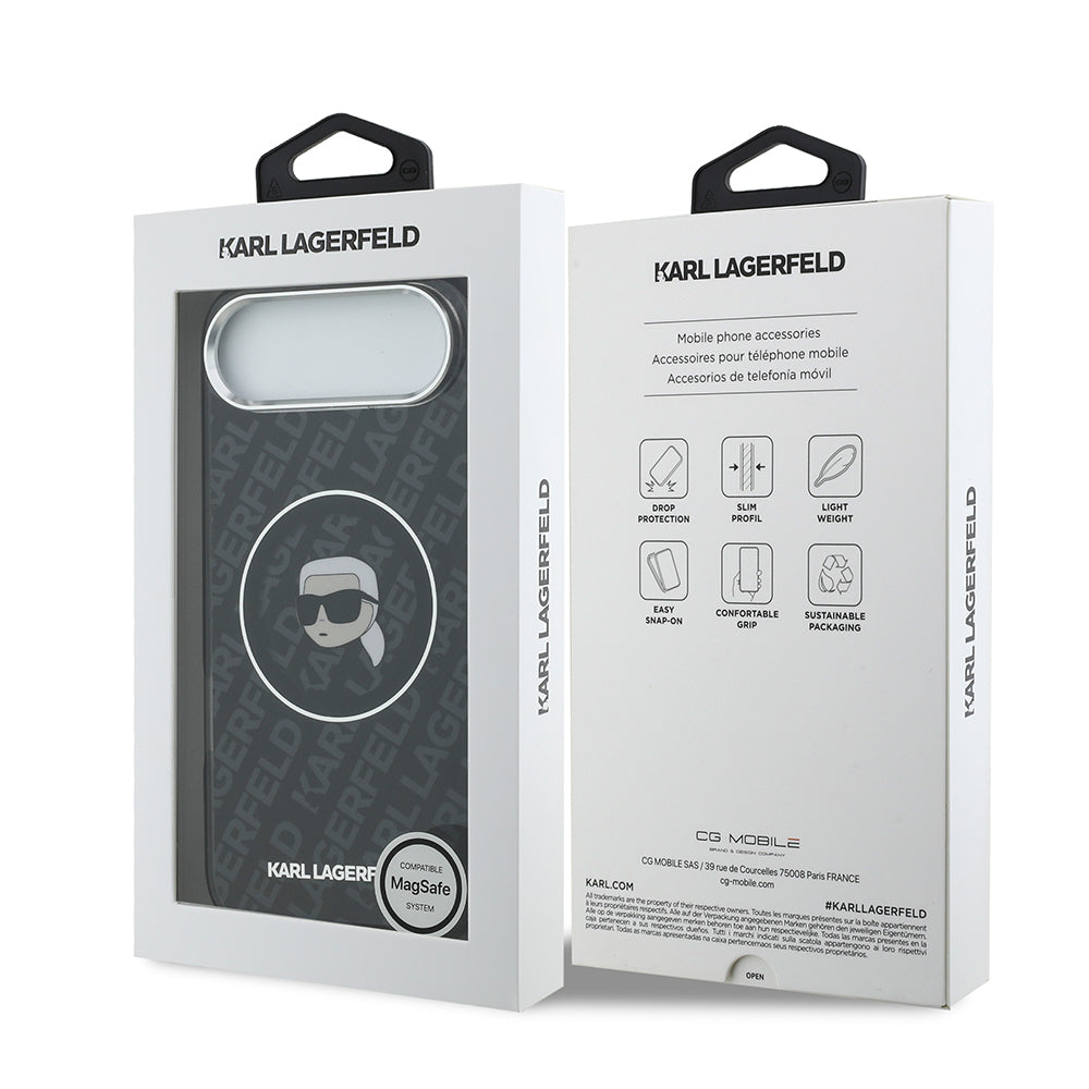 iPhone 17 Air Kılıf Karl Lagerfeld Orijinal Lisanslı IML Baskılı KL Heads Kılıf