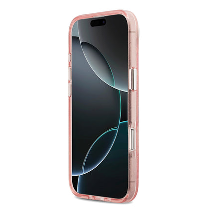 iPhone 17 Air Kılıf Karl Lagerfeld Orijinal Lisanslı Parlayan Simli Karl & Choupette Heads Kılıf