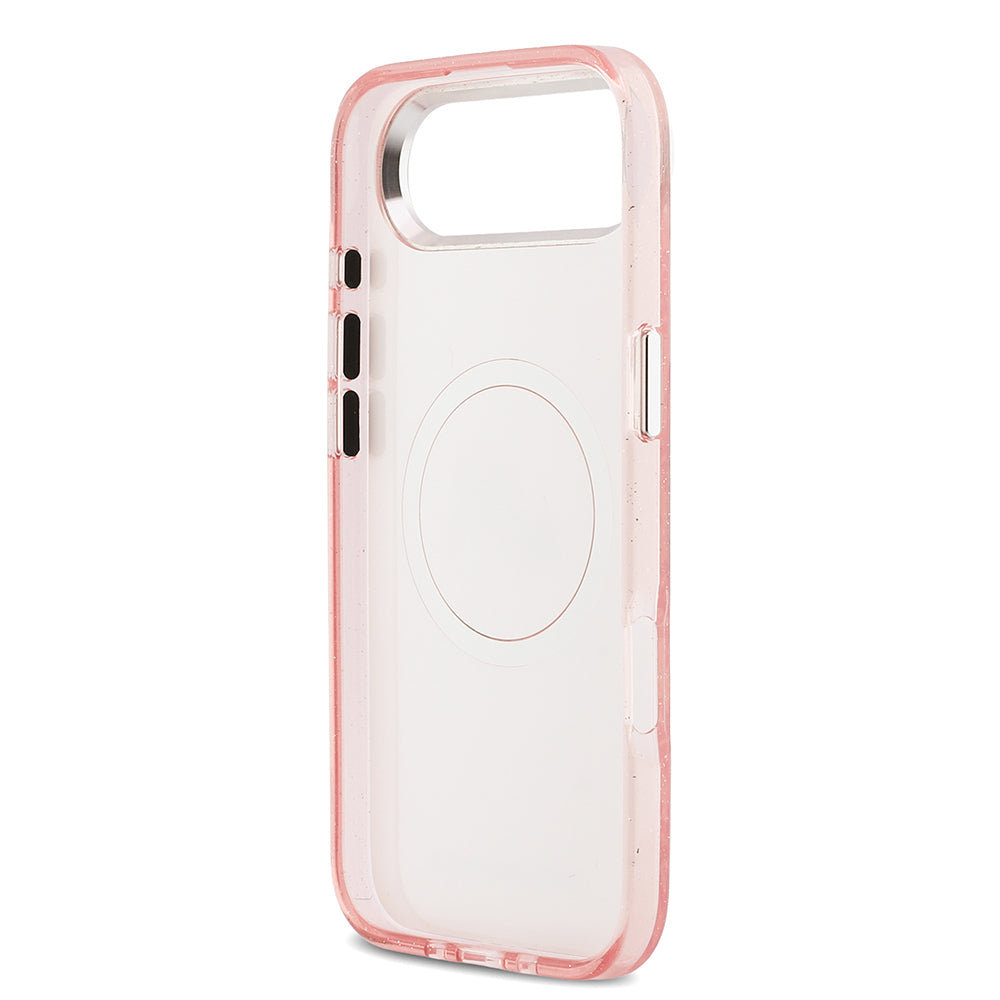 iPhone 17 Air Kılıf Karl Lagerfeld Orijinal Lisanslı Parlayan Simli Karl & Choupette Heads Kılıf