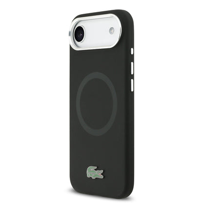 iPhone 17 Air Kılıf Lacoste Orijinal Lisanslı M-safe Şarj Özellikli İkonik Logolu Metal Kamera Çerçeveli Silikon Kılıf