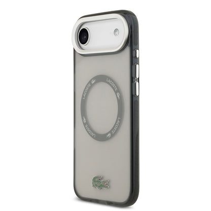 iPhone 17 Air Kılıf Lacoste Orijinal Lisanslı M-safe Şarj Özellikli İkonik Timsah Logolu Buzlu Kılıf