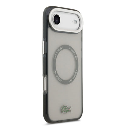 iPhone 17 Air Kılıf Lacoste Orijinal Lisanslı M-safe Şarj Özellikli İkonik Timsah Logolu Buzlu Kılıf