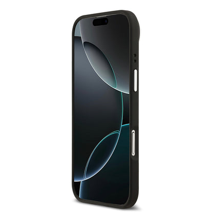 iPhone 17 Air Kılıf Lacoste Orijinal Lisanslı M-safe Şarj Özellikli PU Pike Desenli Standlı Metal Logolu Kılıf