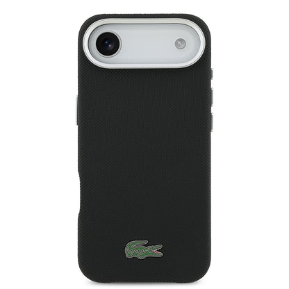 iPhone 17 Air Kılıf Lacoste Orijinal Lisanslı M-Safe Şarj Özellikli PVC Pike Desenli Arka Yüzey İkonik Timsah Dokuma Logolu Kılıf