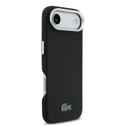 iPhone 17 Air Kılıf Lacoste Orijinal Lisanslı M-Safe Şarj Özellikli PVC Pike Desenli Arka Yüzey İkonik Timsah Dokuma Logolu Kılıf