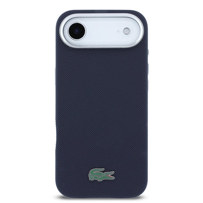 iPhone 17 Air Kılıf Lacoste Orijinal Lisanslı M-Safe Şarj Özellikli PVC Pike Desenli Arka Yüzey İkonik Timsah Dokuma Logolu Kılıf
